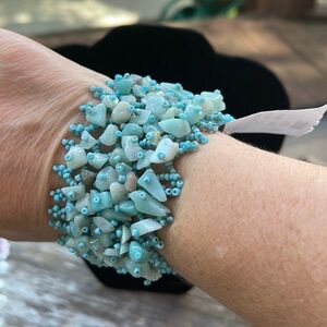 Calypso beaded blue bracelet